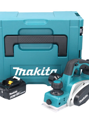 Makita DKP 180 M1J raboteuse sans fil 18 V 82 mm + 1x batterie rechargeable 4,0 Ah + Makpac - sans kit chargeur