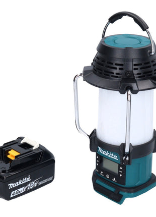 Makita DMR 055 M1 Radio sans fil 18 V FM avec lanterne 360 Lampe de poche + 1x batterie 4,0 Ah - sans chargeur