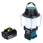 Makita DMR 055 M1 Radio sans fil 18 V FM avec lanterne 360 Lampe de poche + 1x batterie 4,0 Ah - sans chargeur