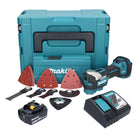 Makita DTM 52 RM1JX4 Outil multifonctions sans fil 18 V Starlock Max Brushless + 1x batterie 4,0 Ah + chargeur + kit accessoires + Makpac