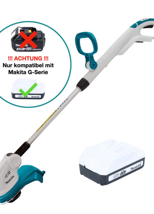 Makita UR 180 DY1 Akku Rasentrimmer 18 V 260 mm G-Serie + 1x Akku 1,5 Ah - ohne Ladegerät - Toolbrothers