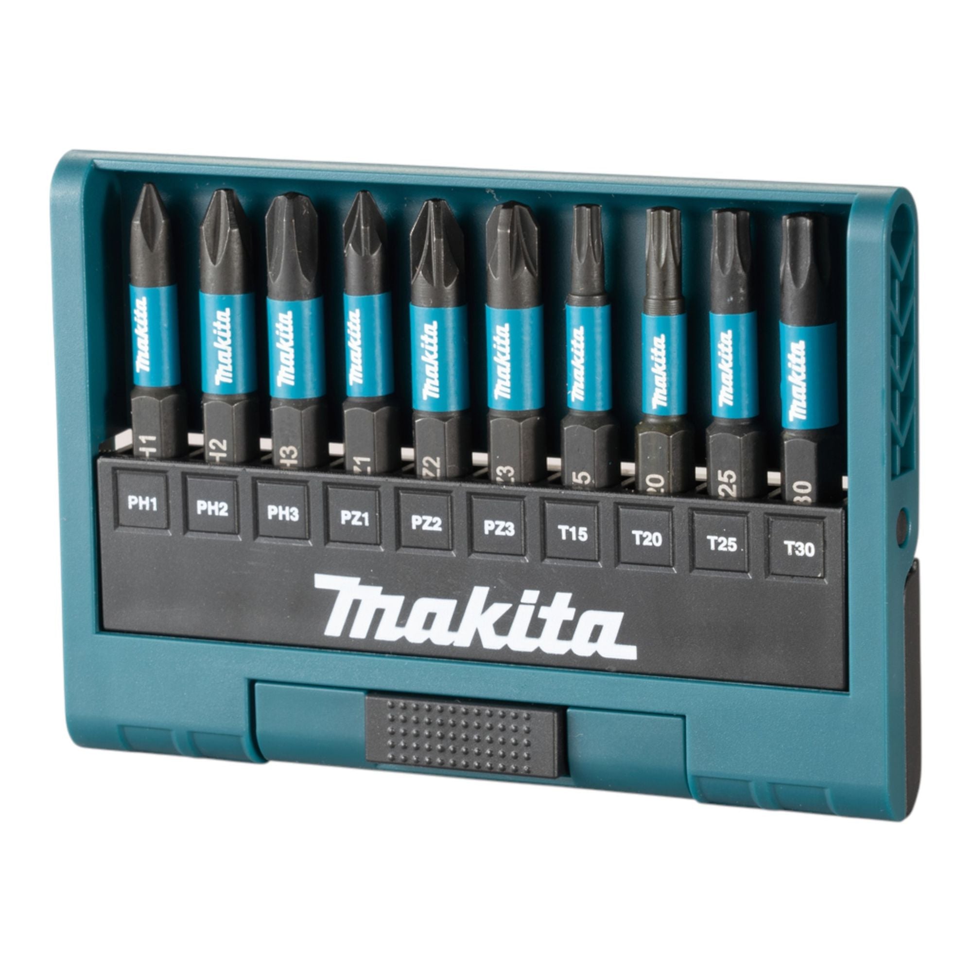 Makita Impact Black Bit Set 10 tlg 50 mm E 12011 Phillips Pozidriv Torx 0 - toolbrothers