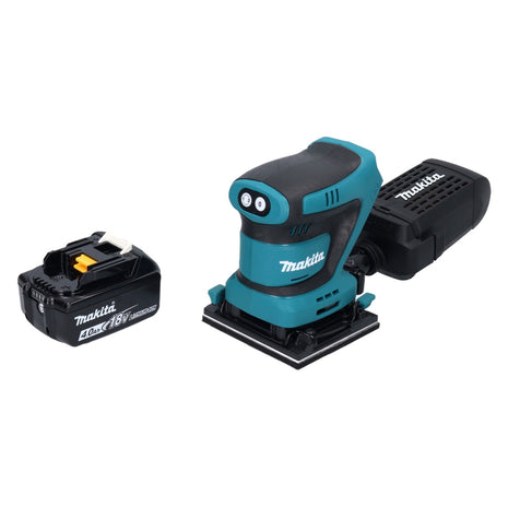 Makita DBO 480 M1 Ponceuse vibrante sans fil 18 V 112 x 102 mm + 1x batterie 4,0 Ah - sans chargeur