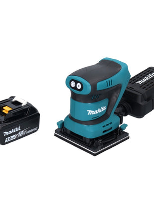 Makita DBO480T1 Ponceuse vibrante sans fil 112x102mm 18V + 1x Batterie 5,0Ah - sans chargeur