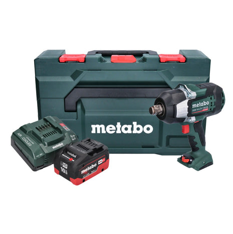 Metabo SSW 18 LTX 1750 BL Atornillador de impacto a batería 18 V 1750 Nm 3/4" sin escobillas + 1x batería 10,0 Ah + cargador + metaBOX