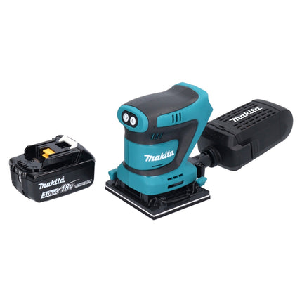 Makita DBO 481 F1 Ponceuse vibrante sans fil 18 V 112 x 102 mm + 1x batterie 3,0 Ah - sans chargeur