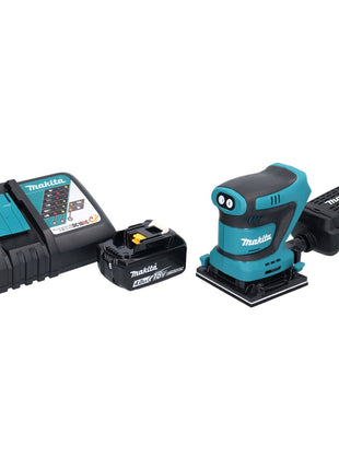 Makita DBO 481 RM1 Ponceuse vibrante sans fil 18 V 112 x 102 mm + 1x batterie 4,0 Ah + chargeur