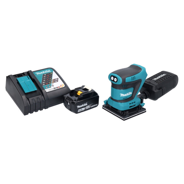 Makita DBO 481 RG1 Ponceuse vibrante sans fil 18 V 112 x 102 mm + 1x batterie 6,0 Ah + chargeur