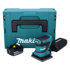 Makita DBO 481 F1J Ponceuse vibrante sans fil 18 V 112 x 102 mm + 1x batterie 3,0 Ah + Makpac - sans chargeur