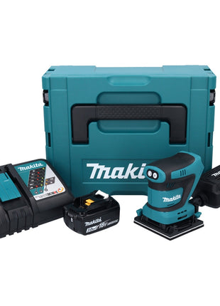 Makita DBO481RF1J Ponceuse vibrante sans fil 112 x 102mm 18V + 1x Batterie 3,0Ah + Chargeur + Coffret