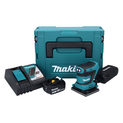 Makita DBO481RF1J Ponceuse vibrante sans fil 112 x 102mm 18V + 1x Batterie 3,0Ah + Chargeur + Coffret