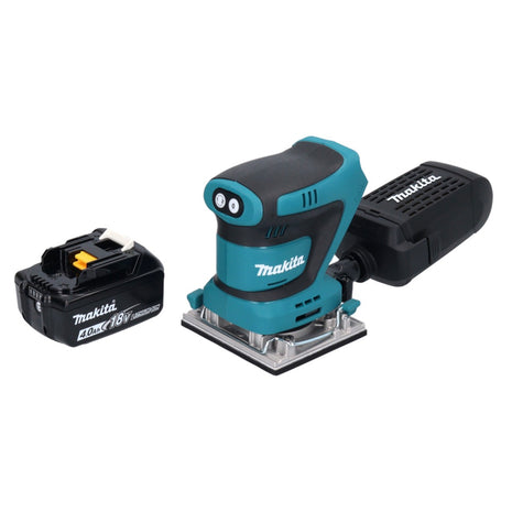 Lijadora orbital a batería Makita DBO 482 M1 18 V 112 x 102 mm + 1x batería 4,0 Ah - sin cargador