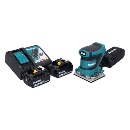 Makita DBO482RG Ponceuse vibrante sans fil 112x102mm 18V + 2x Batteries 6,0Ah + Chargeur