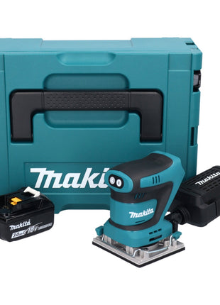 Makita DBO 482 F1J Akumulatorowa szlifierka oscylacyjna 18 V 112 x 102 mm + 1x akumulator 3,0 Ah + Makpac - bez ładowarki