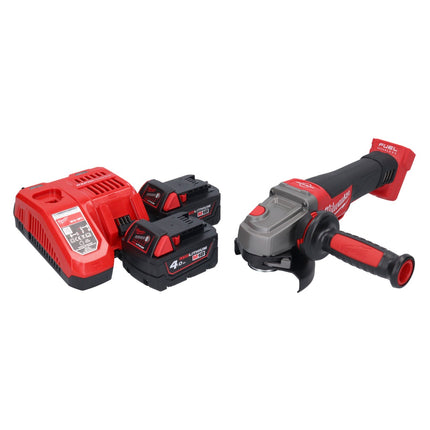 Meuleuse d'angle sur batterie Milwaukee M18 CAG115XPDB-402 18 V 115 mm sans balais + 2x batteries 4,0 Ah + chargeur