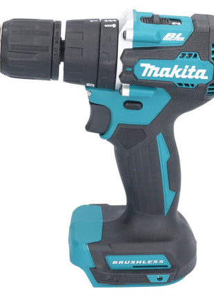 Makita DHP 487 F1X1 18 V Perceuse-visseuse à percussion sans fil 40 Nm brushless + 1x Batterie 3,0 Ah + kit d'accessoires - 74 pièces + Mallette - sans chargeur