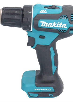 Makita DDF 485 RFX1 taladro atornillador inalámbrico 18 V 50 Nm sin escobillas + 2 baterías 3,0 Ah + cargador + set de accesorios 74 piezas + maletín