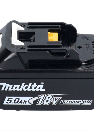 Makita DDF 485 T1X1 taladro atornillador inalámbrico 18 V 50 Nm sin escobillas + 1x batería 5,0 Ah + juego de accesorios 74 piezas + maletín - sin cargador