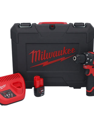 Milwaukee M12 BPD-202C Akku Schlagbohrschrauber 12 V 30 Nm ( 4933441940 ) + 2x Akku 2,0 Ah + Ladegerät + Koffer - Toolbrothers