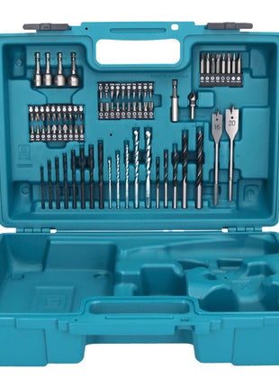 Makita DHP 482 SY1X1 perceuse à percussion sans fil 18 V 62 Nm + 1x batterie 1,5 Ah + chargeur + jeu d'accessoires 74 pièces + mallette