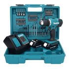 Makita DDF 453 SYX1 perceuse-visseuse sans fil 18 V 42 Nm + 2x batteries 1,5 Ah + chargeur + jeu d'accessoires 74 pièces + mallette