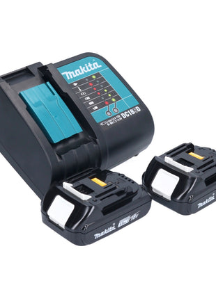 Makita DDF 484 SYX1 taladro atornillador inalámbrico 18 V 54 Nm + 2x baterías 1,5 Ah + cargador + set de accesorios 74 piezas + maletín