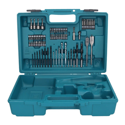 Makita DTD 154 SY1X1 clé à chocs sans fil 18 V 175 Nm 1/4" sans balais + 1 batterie 1,5 Ah + chargeur + jeu d'accessoires 74 pièces + mallette