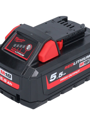 Milwaukee M18 HB 5,5 Batterie 18 V 5,5 Ah / 5500 mAh Li-Ion High Output ( 4932464712 ) avec indicateur de niveau de charge