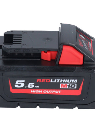 Milwaukee M18 HB 5,5 Batterie 18 V 5,5 Ah / 5500 mAh Li-Ion High Output ( 4932464712 ) avec indicateur de niveau de charge