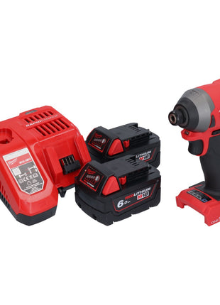 Clé à chocs sans fil Milwaukee M18 ONEID2-602 18 V 226 Nm 1/4" brushless + 2x batteries 6,0 Ah + chargeur