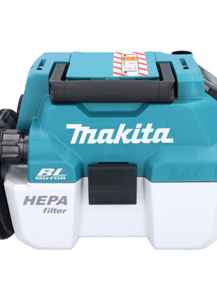 Makita DVC 750 LRG1 Aspirateur à batterie LXT 18 V 67 mbar 7,5 l Brushless + 1x batterie 6,0 Ah + chargeur