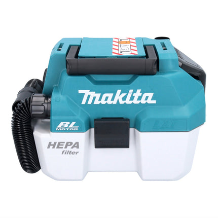 Makita DVC 750 LRG Aspirateur Souffleur sans fil LXT 67mbar 18V 07,5l Brushless + 2x Batteries 6,0Ah + Chargeur