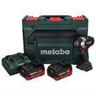 Metabo SSW 18 LT 300 BL Visseuse à choc sans fil 18 V 300 Nm Brushless + 2x batterie 5,5 Ah + chargeur + metaBOX