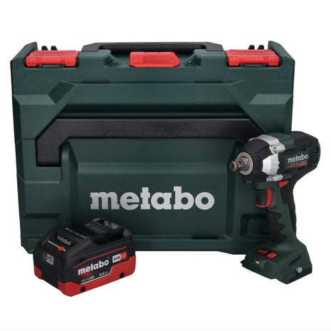 Metabo SSW 18 LT 300 BL Atornillador de impacto a batería 18 V 300 Nm sin escobillas + 1x batería 8,0 Ah + metaBOX - sin cargador