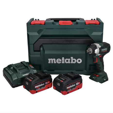 Metabo SSW 18 LT 300 BL Atornillador de impacto a batería 18 V 300 Nm sin escobillas + 2x batería 8,0 Ah + cargador + metaBOX