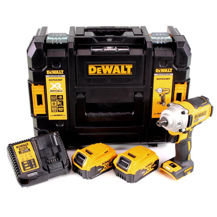 DeWalt DCF894P2 Boulonneuse à chocs sans fil 447Nm 1/2" 18V Brushless + 2x Batteries 5,0Ah + Chargeur + Coffret TSTAK