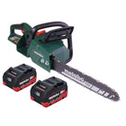 Metabo MS 36-18 LTX BL 40 Akku Kettensäge 36 V ( 2x 18 V ) 40 cm 22 m/s Brushless + 2x Akku 5,5 Ah - ohne Ladegerät - Toolbrothers