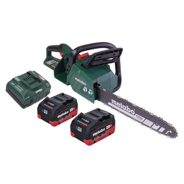 Metabo MS 36-18 LTX BL 40 Akku Kettensäge 36 V ( 2x 18 V ) 40 cm 22 m/s Brushless + 2x Akku 5,5 Ah + Ladegerät - Toolbrothers