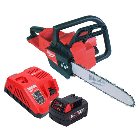 Motosierra a batería Milwaukee M18 FCHS35-501 18 V 35 cm 12,4 m/s + 1x batería 5,0 Ah + cargador