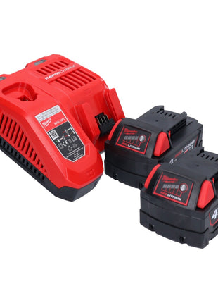 Milwaukee M18 ONEFHIWH716-402X Llave de impacto inalámbrica 18 V 1017 Nm 7/16" sin escobillas + 2x batería 4,0 Ah + cargador + caja HD