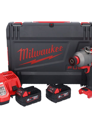 Clé à chocs sans fil Milwaukee M18 ONEFHIWH716-602X 18 V 1017 Nm 7/16" brushless + 2x batterie 6,0 Ah + chargeur + boîtier HD