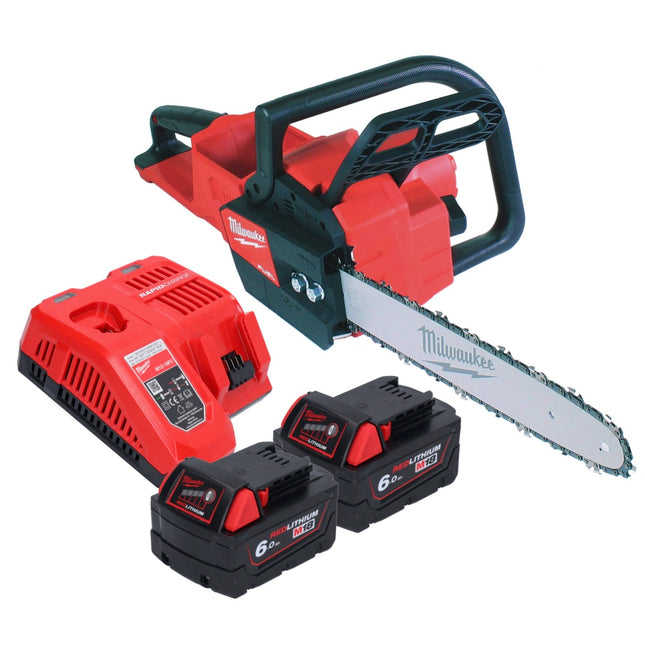 Tronçonneuse à batterie Milwaukee M18 FCHS35-602 18 V 35 cm 12,4 m/s + 2x batteries 6,0 Ah + chargeur