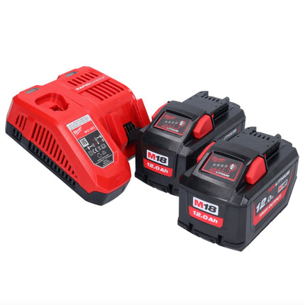 Milwaukee M18 FCHS35-122 Tronçonneuse sans fil 35cm 12,4m/s 18V + 2x Batteries 12,0 Ah + Chargeur (4933479679)