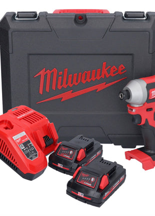 Milwaukee M18 CBLID-302C clé à chocs sans fil 18 V 180 Nm 1/4'' sans balais + 2x batterie 3,0 Ah + chargeur + Coffret