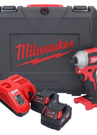 Clé à chocs sans fil Milwaukee M18 CBLID-402C 18 V 180 Nm 1/4" brushless + 2x batterie 4,0 Ah + chargeur + coffret (4933464534)