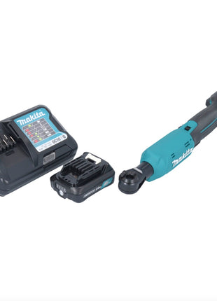 Makita WR 100 DWA1 Visseuse à cliquet sans fil 12 V 47,5 Nm 1/4'' 3/8'' + 1x batterie 2,0 Ah + chargeur