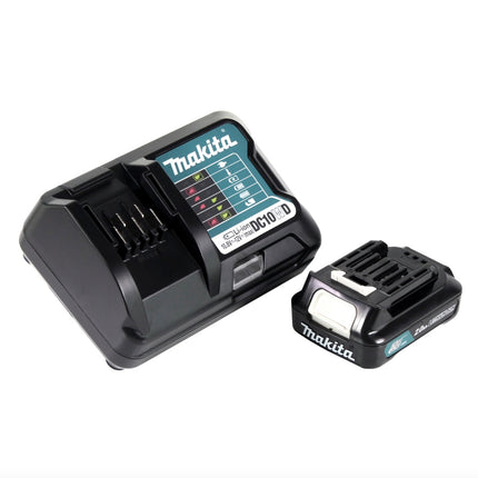 Visseuse à cliquet sans fil Makita WR 100 DWA1 12 V 47,5 Nm 1/4" 3/8" + 1 batterie 2,0 Ah + chargeur