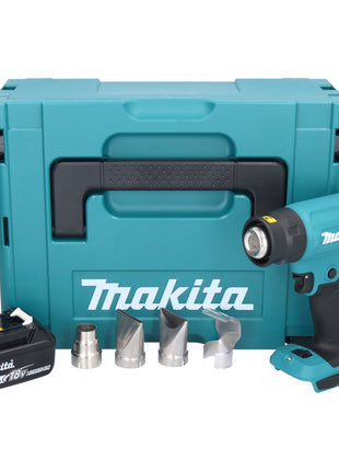 Makita DHG 181 F1J Pistolet air chaud sans fil 18 V 150 - 550C + 1x accu 3,0 Ah + Makpac - sans kit chargeur