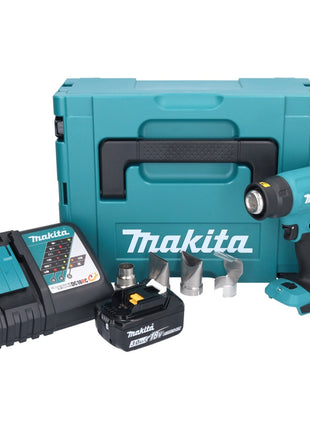 Makita DHG 181 RF1J Pistolet air chaud sans fil 18 V 150 - 550C + 1x batterie rechargeable 3,0 Ah + chargeur + Makpac