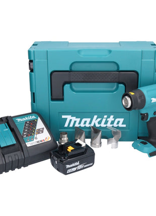 Makita DHG 181 RG1J Pistolet air chaud sans fil 18 V 150 - 550C + 1x batterie rechargeable 6,0 Ah + chargeur + Makpac